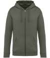 NS402 Native Spirit Unisex Full Zip Hoodie organic khaki colour image